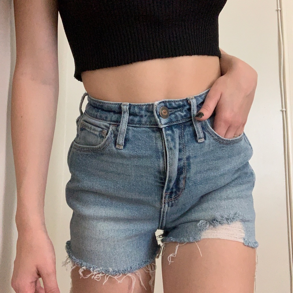 hollister denim shorts